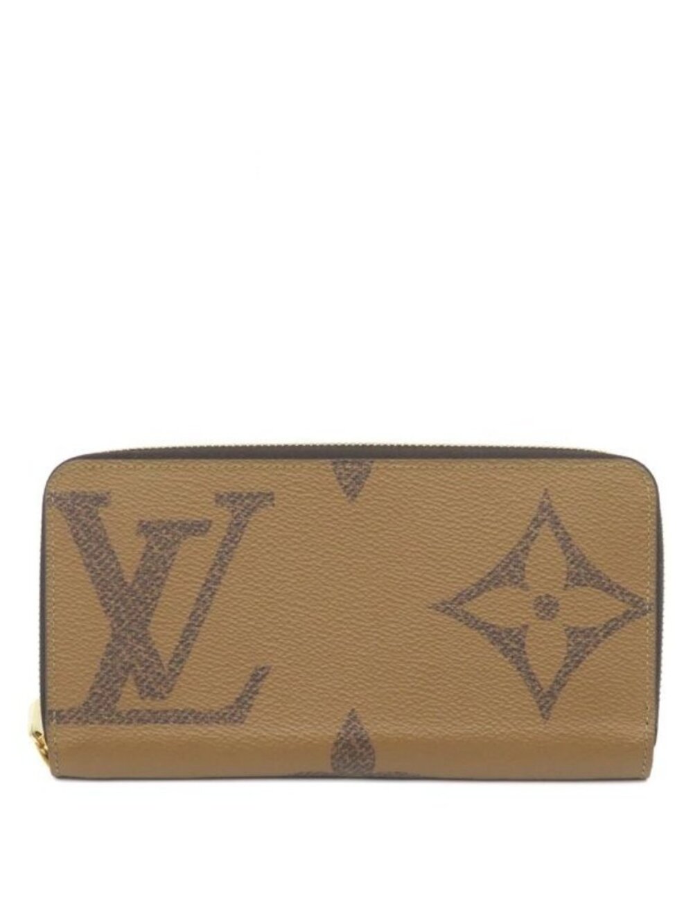 Louis Vuitton Wallet Zippy Monogram Canvas Giant Reverse Gold